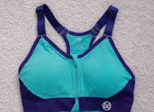 zip front sports bra