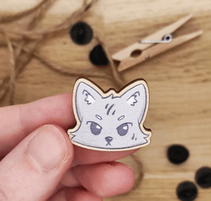 Custom Natural Wooden Pins