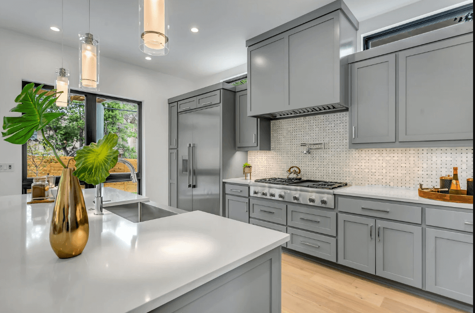 cleaning cabinets before painting